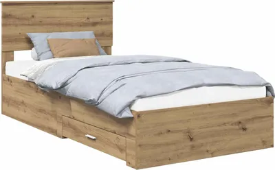 Obrázok produktu pre vidaXL Artisan dubový rám postele 100 x 200 cm materiál na báze dreva