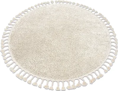 Produktbild von Teppich BERBER 9000 Kreis sahne Franse berber marokkanisch shaggy beige rund 120 cm