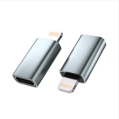 Produktbild von INF FA02 Lightning auf Typ-C Adapter - Grau, 27W Schnellladung