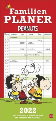 Produktbild von Heye Peanuts Familienplaner, Mehrfarbig, Deutsch, Papier, 15 Seiten, Monat, Spiral