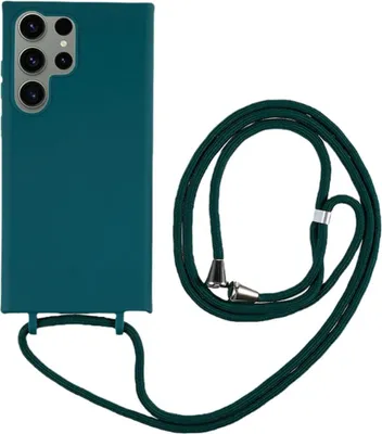 Produktbild von Samsung Galaxy S25 Ultra Hülle - Coverup Colour TPU Back Cover mit Handykette - Dunkelgrün