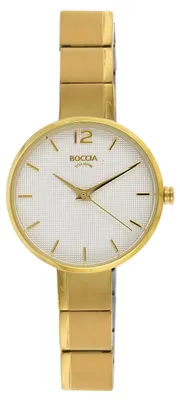 Boccia 3308-06 Damenuhr Quarz Titan Goldfarben 1