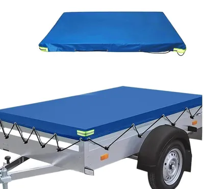 Zdjęcie produktu dla Plandeka, 214 x 122 x 13 cm, niebieska, wodoodporna, wiatroodporna, odporna na rozdarcia, materiał: Oxford 420D