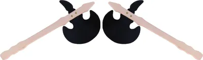 Produktbild von BestSaller 1013 Streitaxt aus Birken Holz, 45 cm, schwarz/natur (2 Stück)