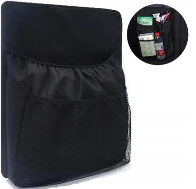 Produktbild von Auto-Kofferraum Organizer – Rücksitz-Tasche mit Fächern & Klettverschluss
