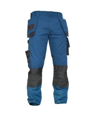 Obrázok produktu pre DASSY® Magnetické pracovné nohavice s vreckami na puzdrá a kolennými vreckami AZUR BLUE/ANTHracITE GREY Veľkosť 56 Dĺžka: PLUS