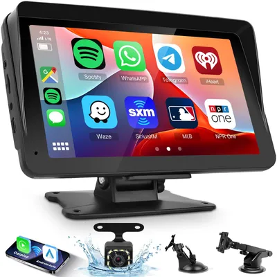 Obrázok produktu pre Prenosné autorádio – 7-palcový dotykový displej – Bezdrôtové pripojenie Carplay a Android Auto