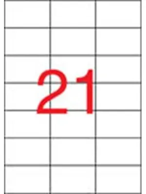 Produktbild von APLI 01276, Weiß, 70 x 42,4, 2100 Stück(e), 100 Blätter, A4