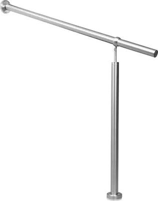 Produktbild von Jopassy Edelstahl Handlauf Geländer Eingangsgeländer Aufmontage Wandhandlauf pflegeleicht Treppengeländer für Innen/Außen 100cm