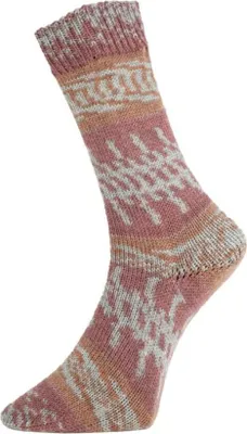 Produktbild von Pro Lana Fjord Socks 100g 195 terracotta-braun-grau Color
