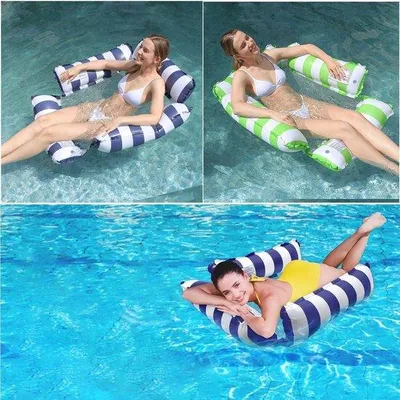 Produktbild von Aufblasbares 4-in-1 Wasserspielzeug Schwimmmatratze