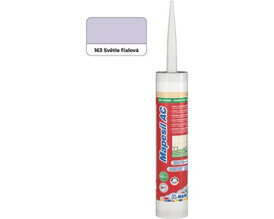 Obrázek produktu pro MAPEI® MAPESIL AC 1-složkový silikon na spáry 163 světle lila 310 ml pro hydroizolaci s BioBlock® ANTI-FRIENDLY MIXTURE