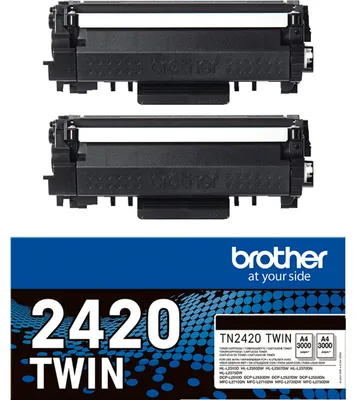 Zdjęcie produktu dla Brother TN-2420TWIN, 3000 stron(y), 2 szt.
