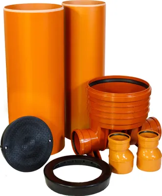 Produktbild von ScarMaxx Schachtsystem Set - H210cm, B92cm - 2x DN125 - 2 x Reduzierung 160/125