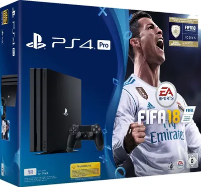 Produktbild von Sony Playstation 4  Pro 1 Terrabyte + Fifa 18