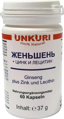 Produktbild von Ginseng plus Zink und Lecithin von Unkuri