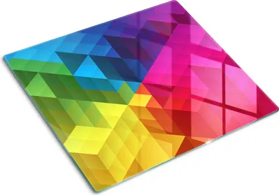Immagine prodotto di Copertura per piano cottura – Copertura per piano a induzione – Piano di vetro protettivo – 60x52 cm – Piani di vetro protettivi per fornelli – Vetro temperato – Motivi geometrici