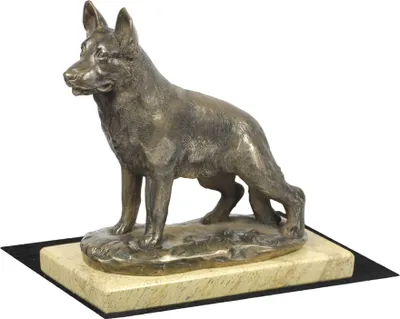 Immagine prodotto di Pastore tedesco - statua di cane, sagoma di cane, trofeo per l'esposizione canina del marchio Art-Dog