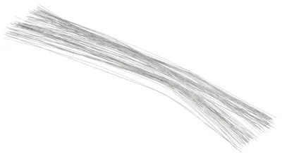 Blumenstiele 28 Gauge 35,6 cm 100 Stück silberfarben