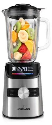 Produktbild von Standmixer Lehmann Senso 2000, 1,7-l-Glasbehälter, Trinkflasche und Mühle