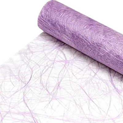 Produktbild von DecoHomeTextil Sizoweb® Tischläufer Tischband Nachbildungation Nachbildung Breite 30 cm Rollenlänge und Farbe wählbar Lavendel 30 cm x 500 cm
