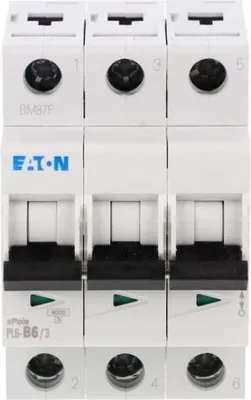 Produktbild von Leitungsschutzschalter 3P B 6A 6kA AC PL6-B6/3 286586