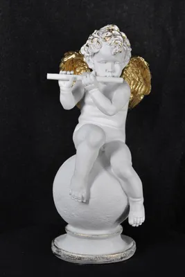 Productafbeelding van Figur Engel Figuren Skulptur Flöte 69cm Skulpturen Design Dekoration Skulpturen