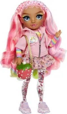 Image de Poupée Mannequin Rainbow High Sparkle & Shine, 27cm, Rose, Jambes Pailletées