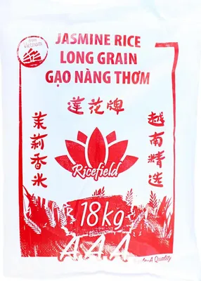 Produktbild von RICEFIELD Jasminreis 100%, Langkorn, 18 kg