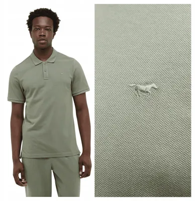 Produktbild von Mustang | Palco Herren-Poloshirt, Grün, Regular Fit, Baumwolle, Größe 6XL