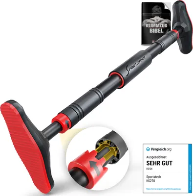 Produktbild von Sportstech Klimmzugstange KS270 | Anti-Rutsch Griffe | Innovativer Gear-Lock