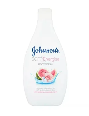 Immagine prodotto di Johnson's Soft & Energise, Gel doccia, anguria e rosa, 400 ml