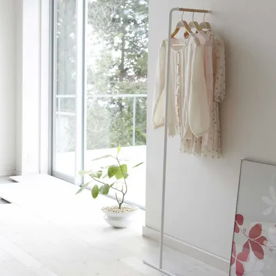 Immagine prodotto di Yamazaki Appendiabiti da appoggiare Appendiabiti Giappone Design bianco 38x160cm