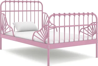 Produktbild von Ausziehbett Rosa Metall 80x130/200 cm