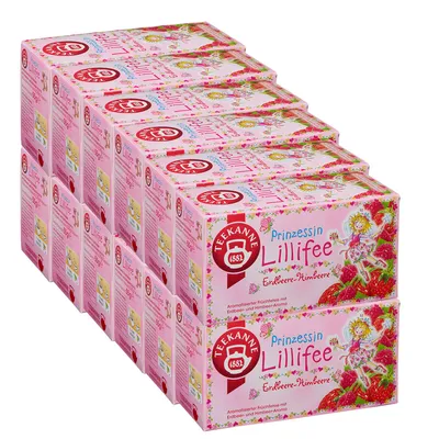 Obrázok produktu pre Čajová kanvica Princess Lillifee Jahodovo-malinový ovocný čaj 55g 12 balení