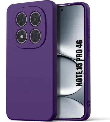 Image de Coque pour Xiaomi Redmi Note 15 Pro 4G, Silicone Souple Anti-Rayures Antichoc - Violet Nuit