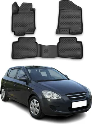 Immagine prodotto di 2006-2012 Kia Ceed tappetini TPE nero 4 pezzi