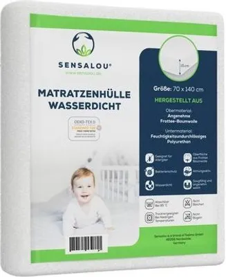 Produktbild von Sensalou Matratzenbezug Reissverschluss Encasing für Allergiker - 70 x 140 cm