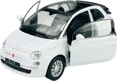 Produktbild von Welly 2010 Fiat 500C Weiss 1:34-1:39 Die Cast Metall Modell Neu im Kasten 43612