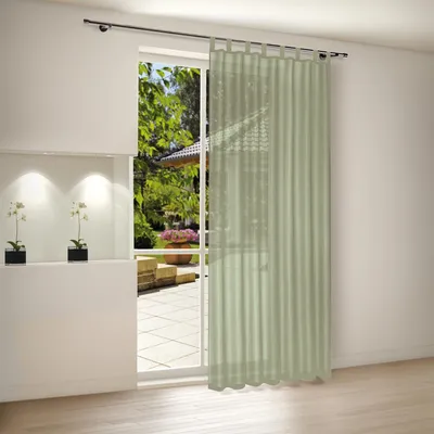 Produktbild von Gerster Schlaufenschal, Uni B = 140 x H =225 cmTransparent Voile Uni mint