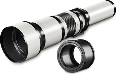 Produktbild von Walimex pro Teleobjektiv 650-1300mm 1:8-16 CSC kompatibel mit Pentax K – Manueller Fokus, Zoom-Teleobjektiv für Vollformat & APS-C Sensor – Ganzmetallfassung, inkl. Aufbewahrungstasche & Deckeln