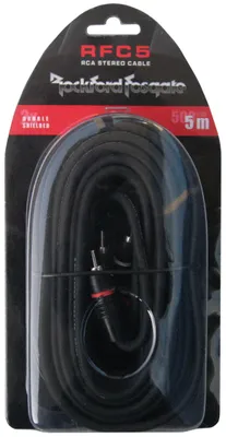 Produktbild von Cinchkabel ROCKFORD FOSGATE PRIME schwarz RFC5 Cinch Kabel hochwertig 5 Meter