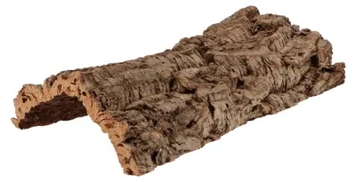 Productafbeelding van Kurktunnel half rond 60 x 22 x 12 cm | natuurlijke schuilplaats en klimdecoratie voor terrarium 100% natuurlijk