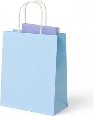 Zdjęcie produktu dla Torba Papierowa Na Prezent 180x80x225 Pastelowy Niebieski