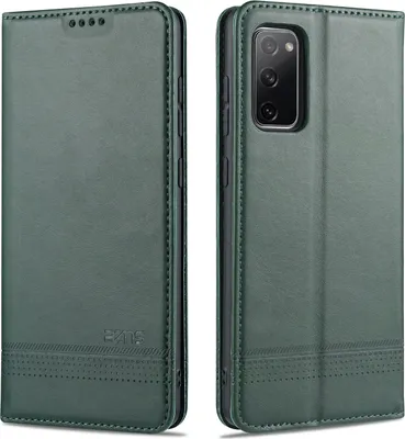 Obrázek produktu pro Samsung S20 FE Pouzdro, Peněženka s Magnetickým Uzávěrem a Stojánkem, Kožené Flip Pouzdro pro Samsung Galaxy S20 FE zelené