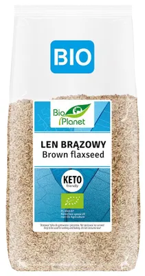 LEN BRĄZOWY (SIEMIĘ LNIANE) BIO 400 g - BIO PLANET