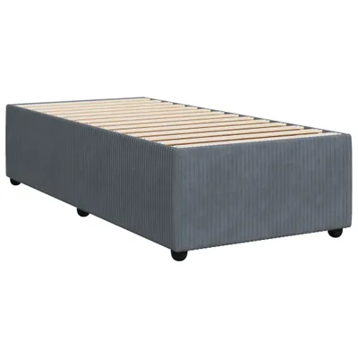Produktbild von Bettgestell ohne Matratze Dunkelgrau 90x190 cm Samt