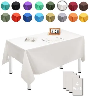 Immagine prodotto di Tovaglie monouso rettangolari 137x274 cm, bianco crema, impermeabili