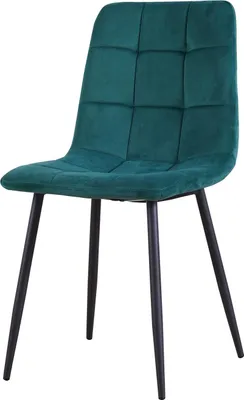 Produktbild von Mesa Stuhl Samt Grün, B44,5xT53xH86,5 cm, Sitzhöhe 49,5 cm, bis 120 kg