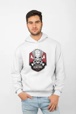 Produktbild von D&B Uni Hoodie MO00097 Predator Weiß-Größe L